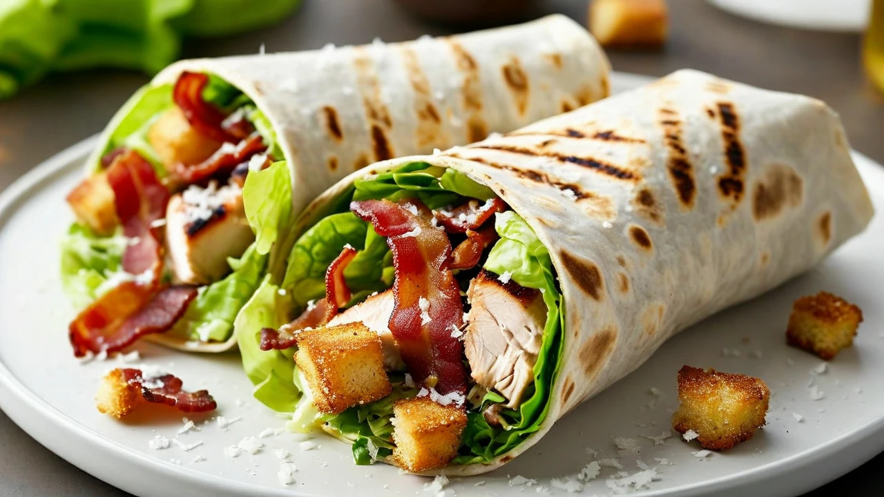 Best Chicken Caesar Wrap at E-City Flames & Sportsman Pub in Edmonton, AB