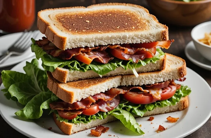 Toasted BLT Sandwich Panini at E-City Flames and Sportsman Pub in Edmonton